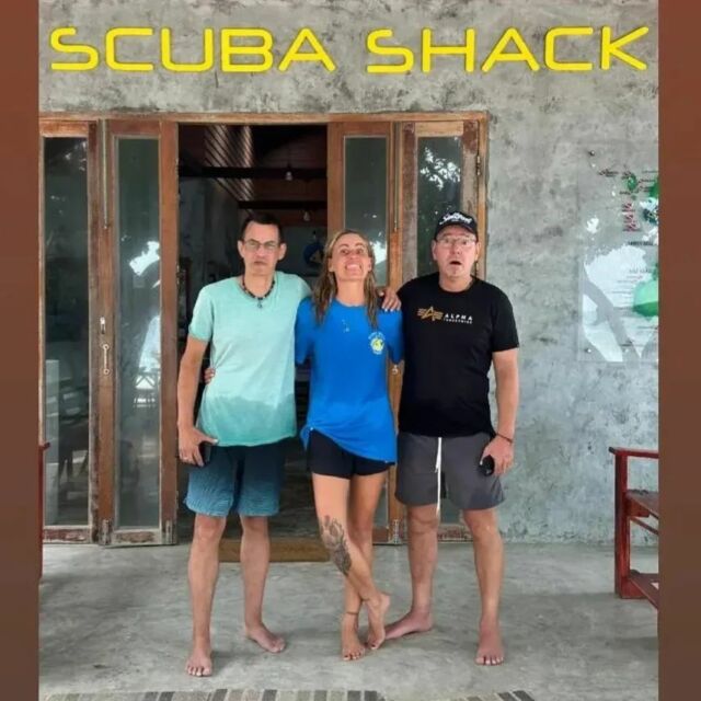 Mein Baddy und Jessica unser Dive Master 😁